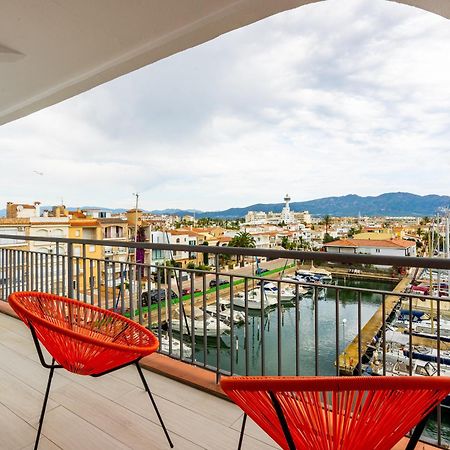 Apartamento Frente Al Canal Con Terraza Empuriabrava Esterno foto