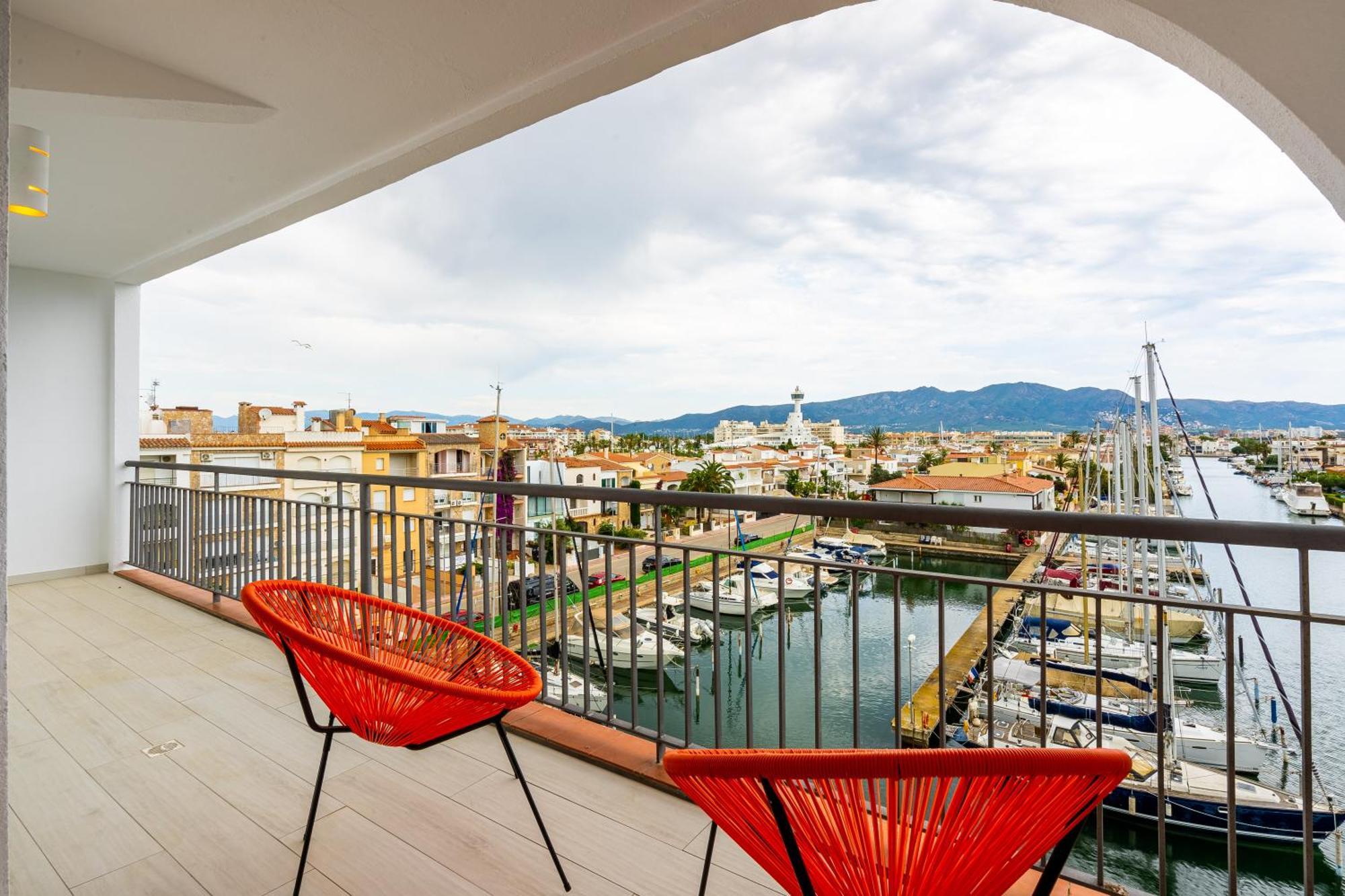 Apartamento Frente Al Canal Con Terraza Empuriabrava Esterno foto